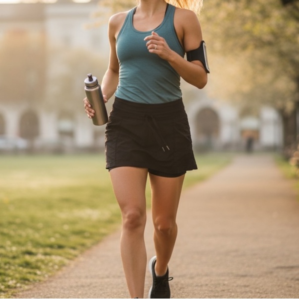 Lululemon Black Running Skort